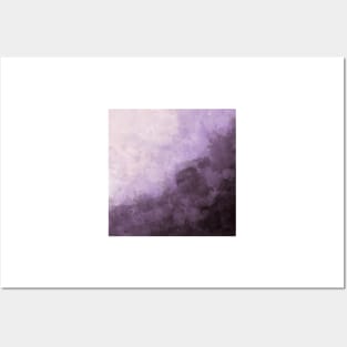 Purple Watercolor Cloud Painting Posters and Art